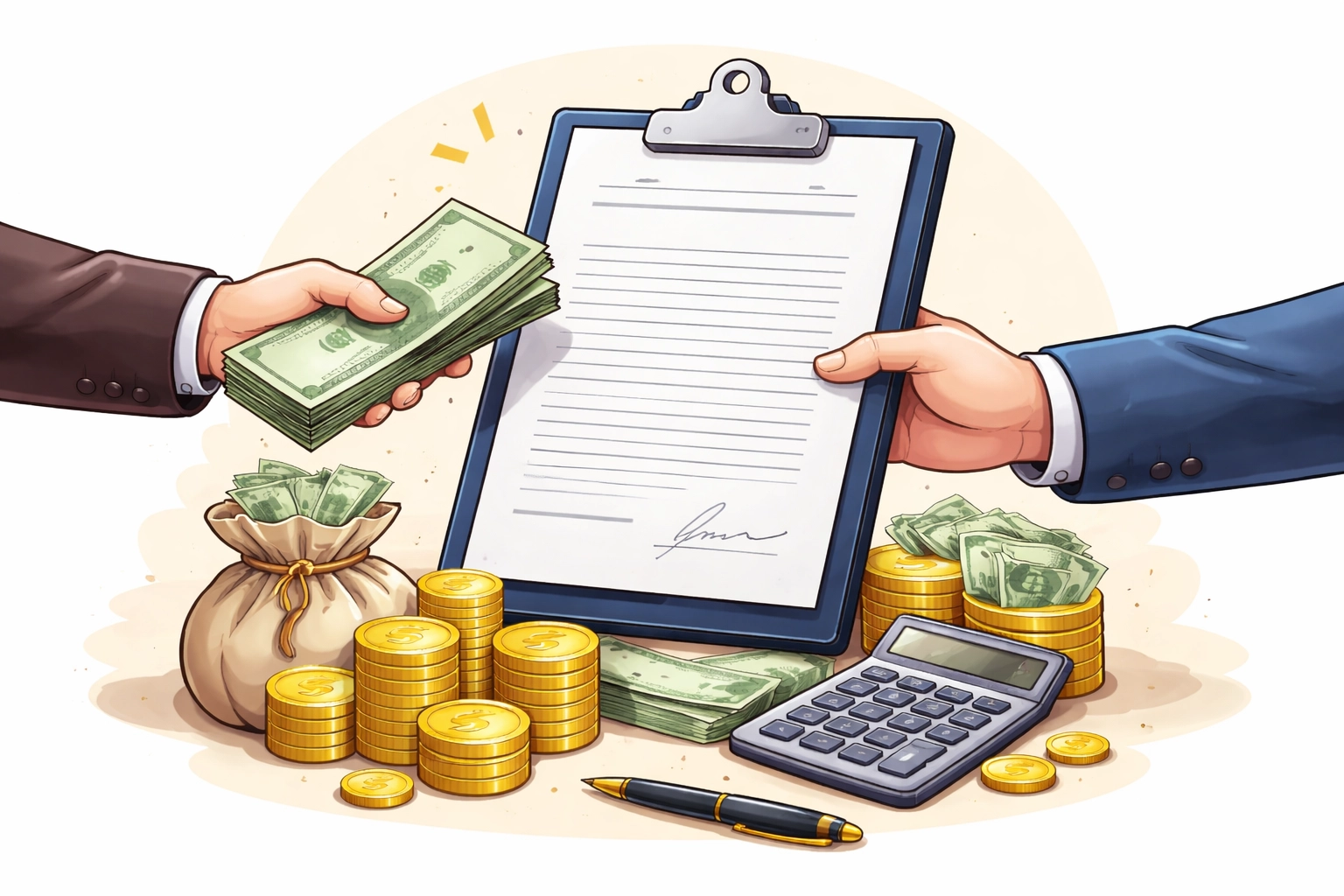 從法律角度來看，一份具有效力的合法借據，必須能說清楚三件事：【誰借誰】、【借多少】、【怎麼還】。