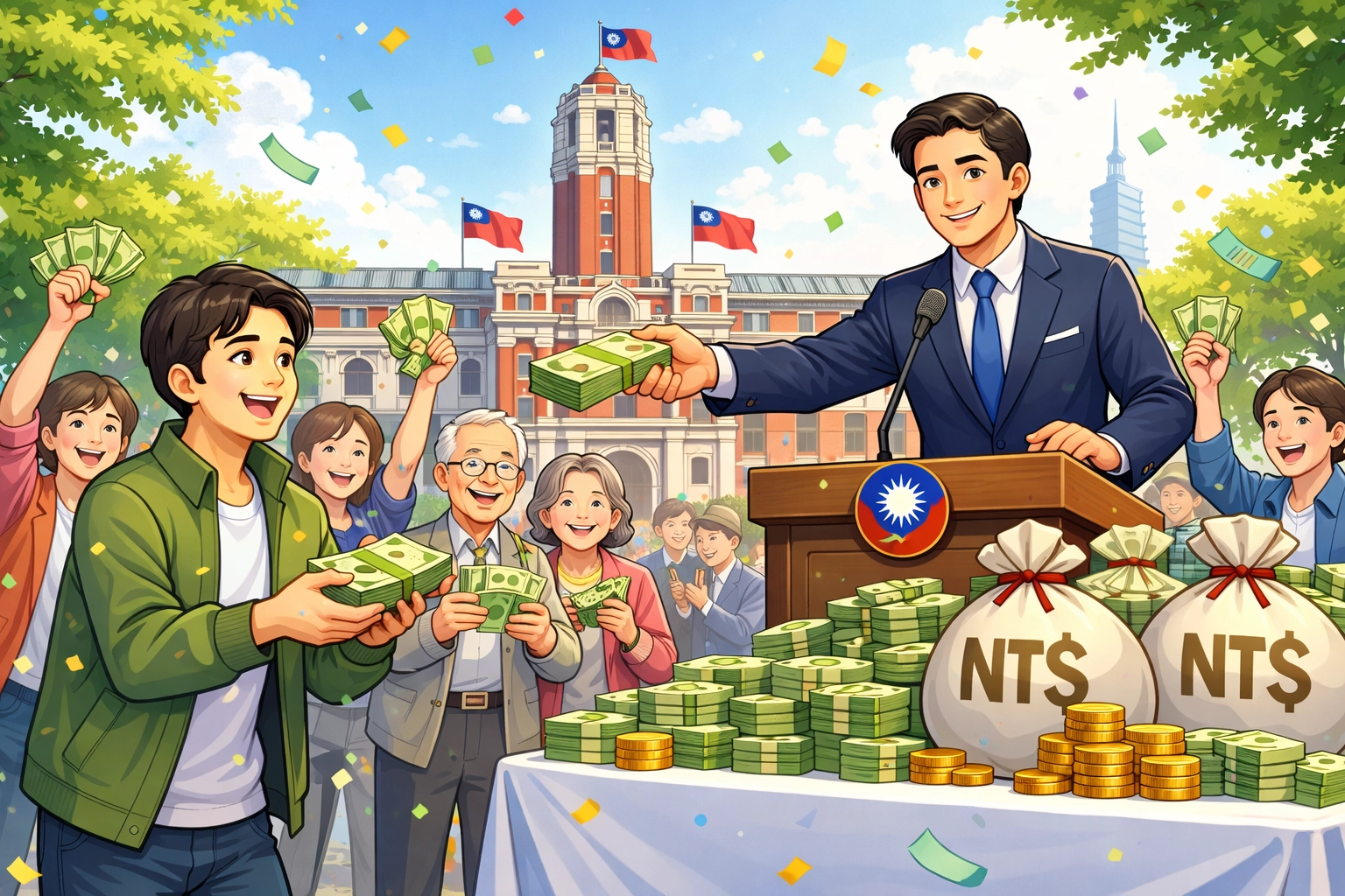 這一波政府發錢，不只中央普發現金，地方政府也陸續加碼，推出【消費金】、【運動補助】、【租屋補貼】等不同形式，能領到的族群從【上班族】、【租屋族】、【學生】，到長輩甚至新生兒都有。