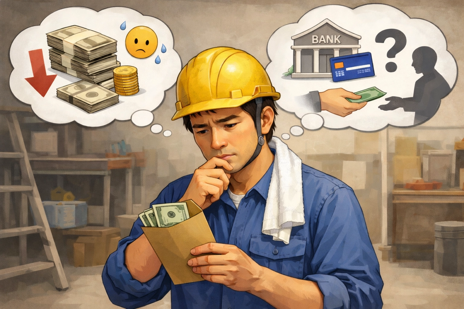 明明有收入，卻因為沒有固定薪資入帳紀錄，導致申請時處處受限。