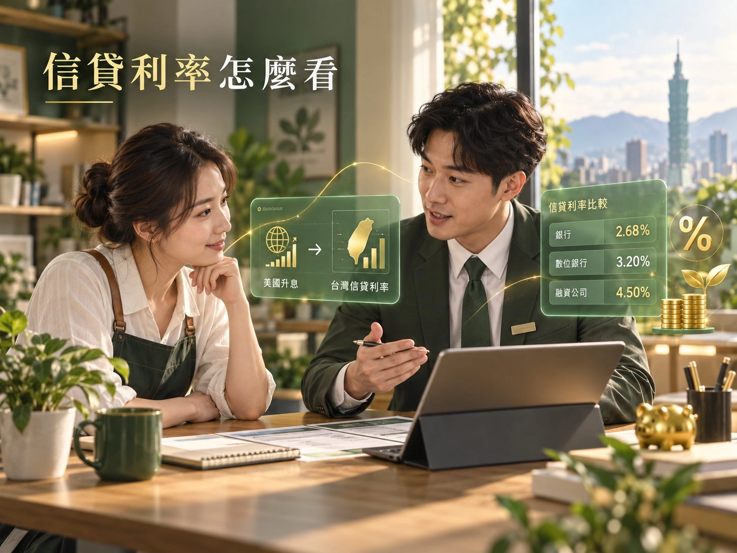 美國升息與台灣信貸利率關係,借款人諮詢貸款利率比較