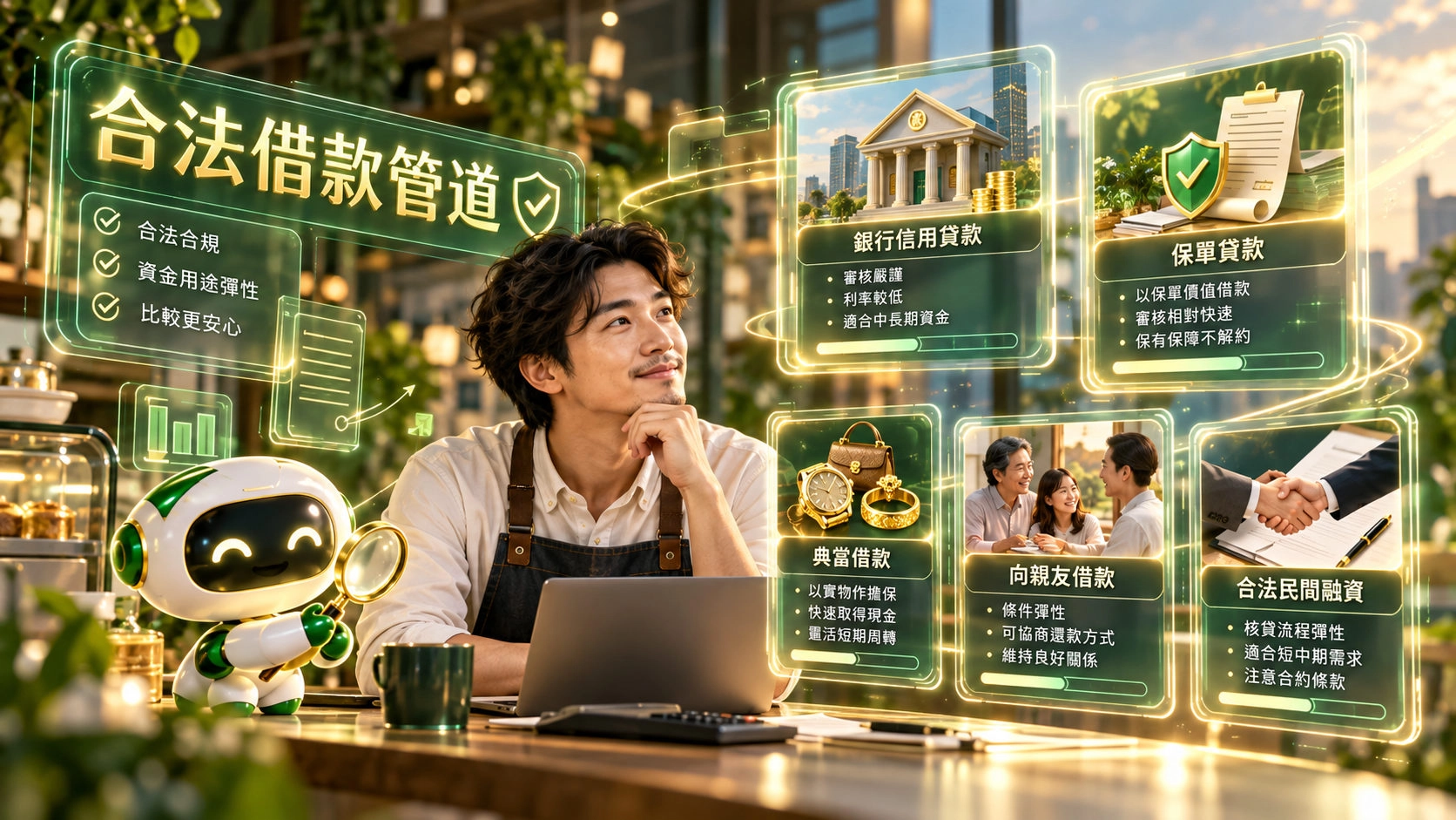失業期間合法借款管道比較,銀行信用貸款、保單借款、當舖及民間融資方案