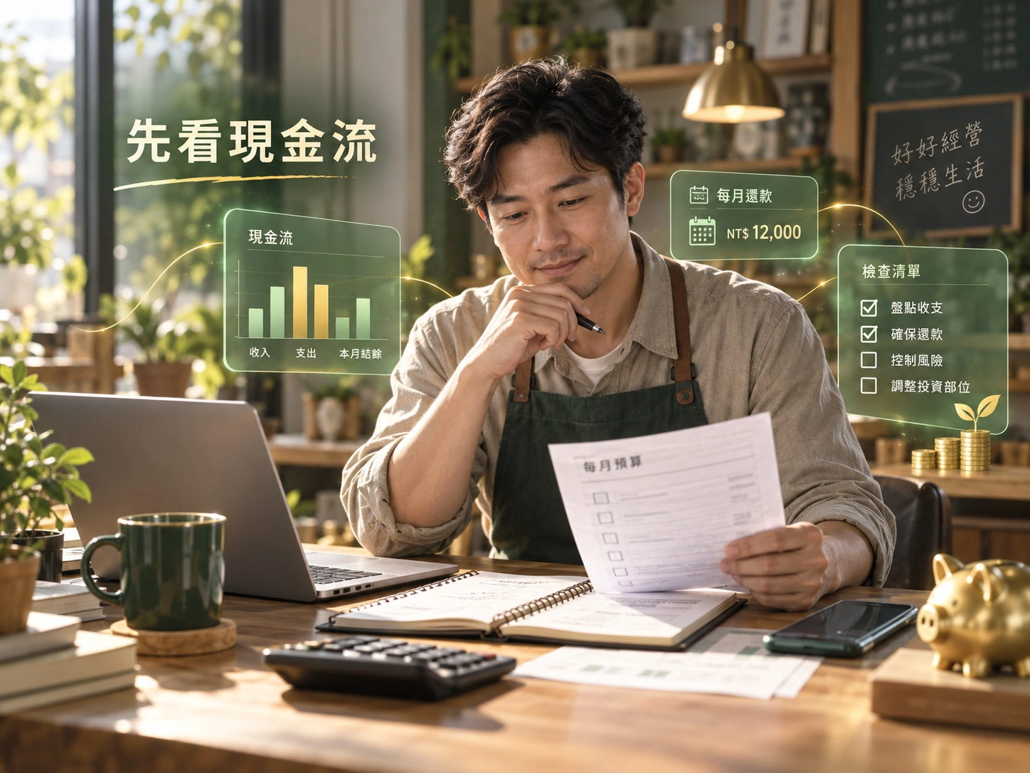 借信貸投資後盤點收入支出、每月還款與現金流風險