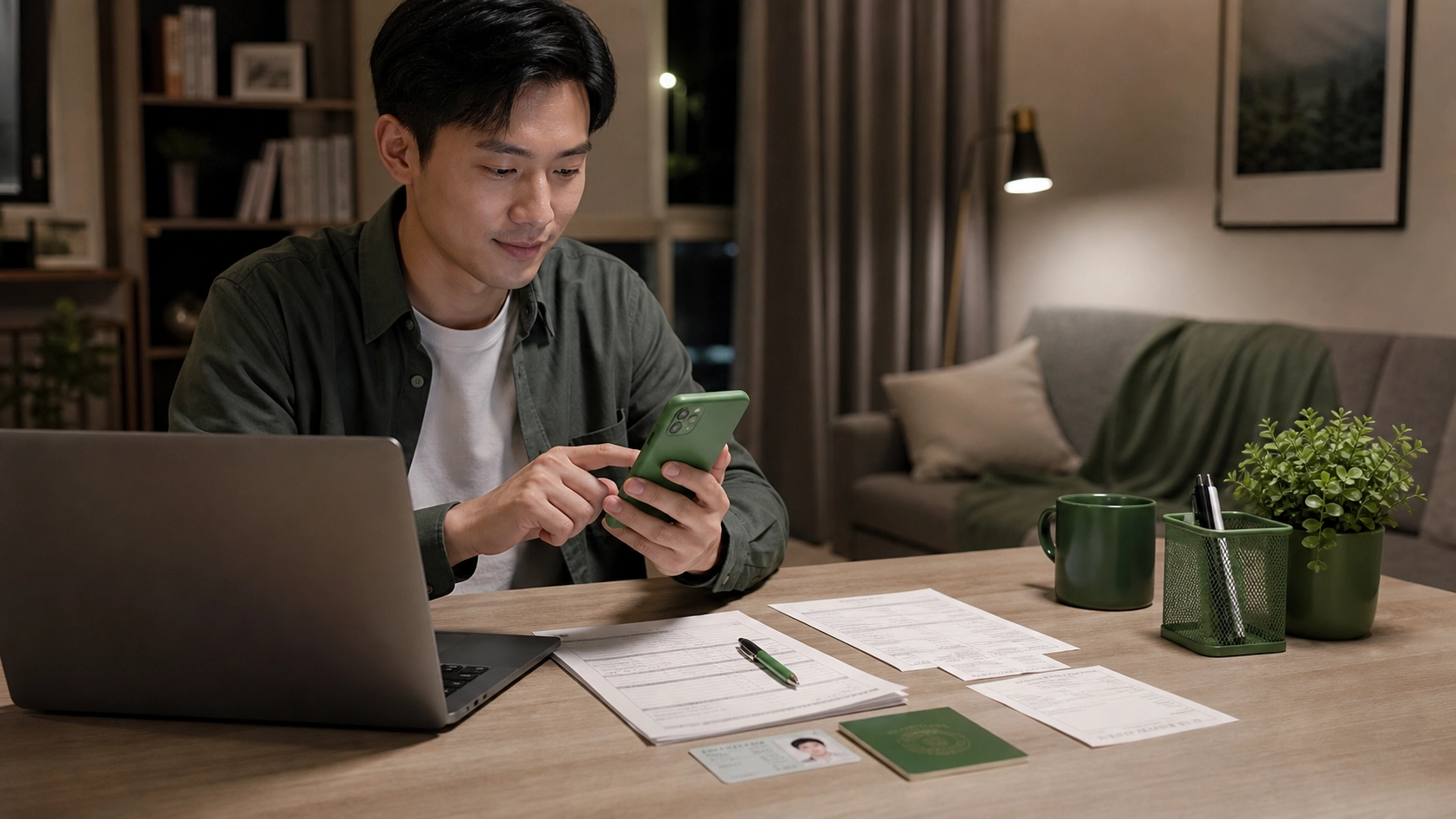 第一次透過銀行 App 申請 24 小時小額貸款示意圖