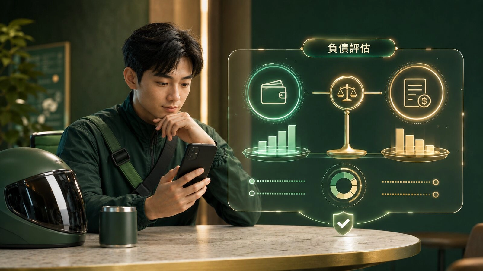外送工作者進行信用貸款DBR與既有負債評估