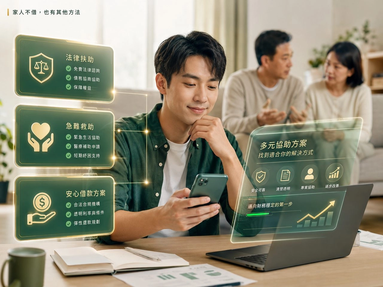 家人無法借錢時尋找急難救助法律扶助與合法借款方案