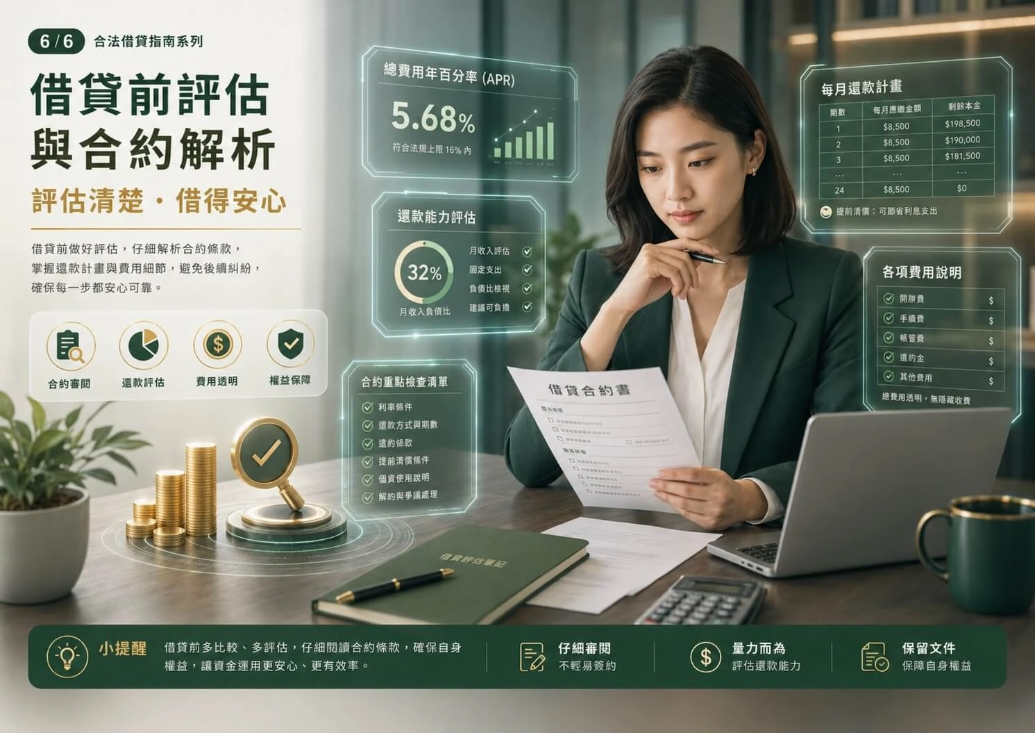 合法借錢管道有哪些-借貸前評估還款能力合約解析