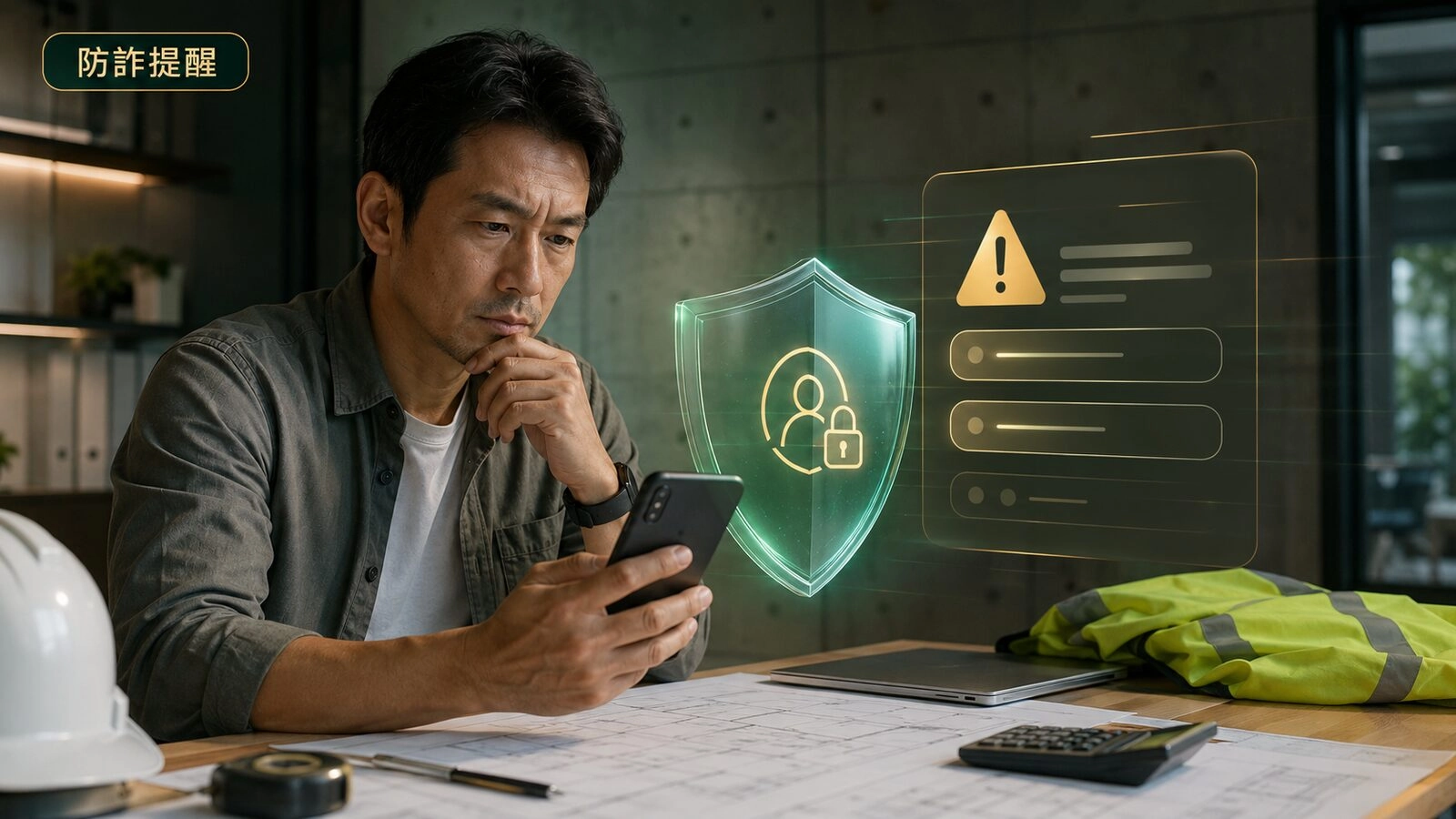 工作者辨識信用貸款詐騙訊息與個資外洩風險
