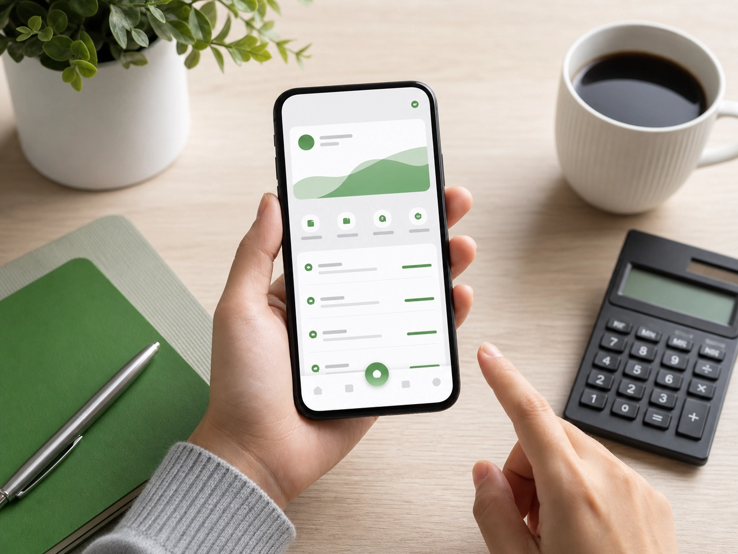 LINE Bank 信貸線上申請與資金規劃示意圖