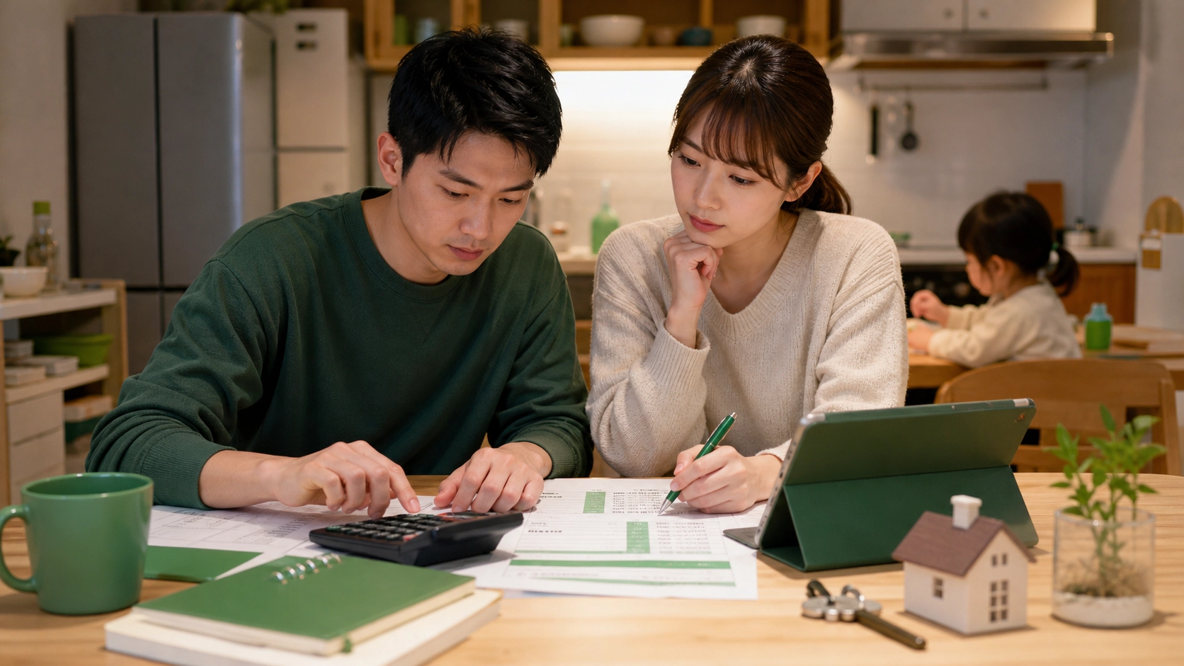 新青安 2.0 月付金與家庭預算試算示意圖
