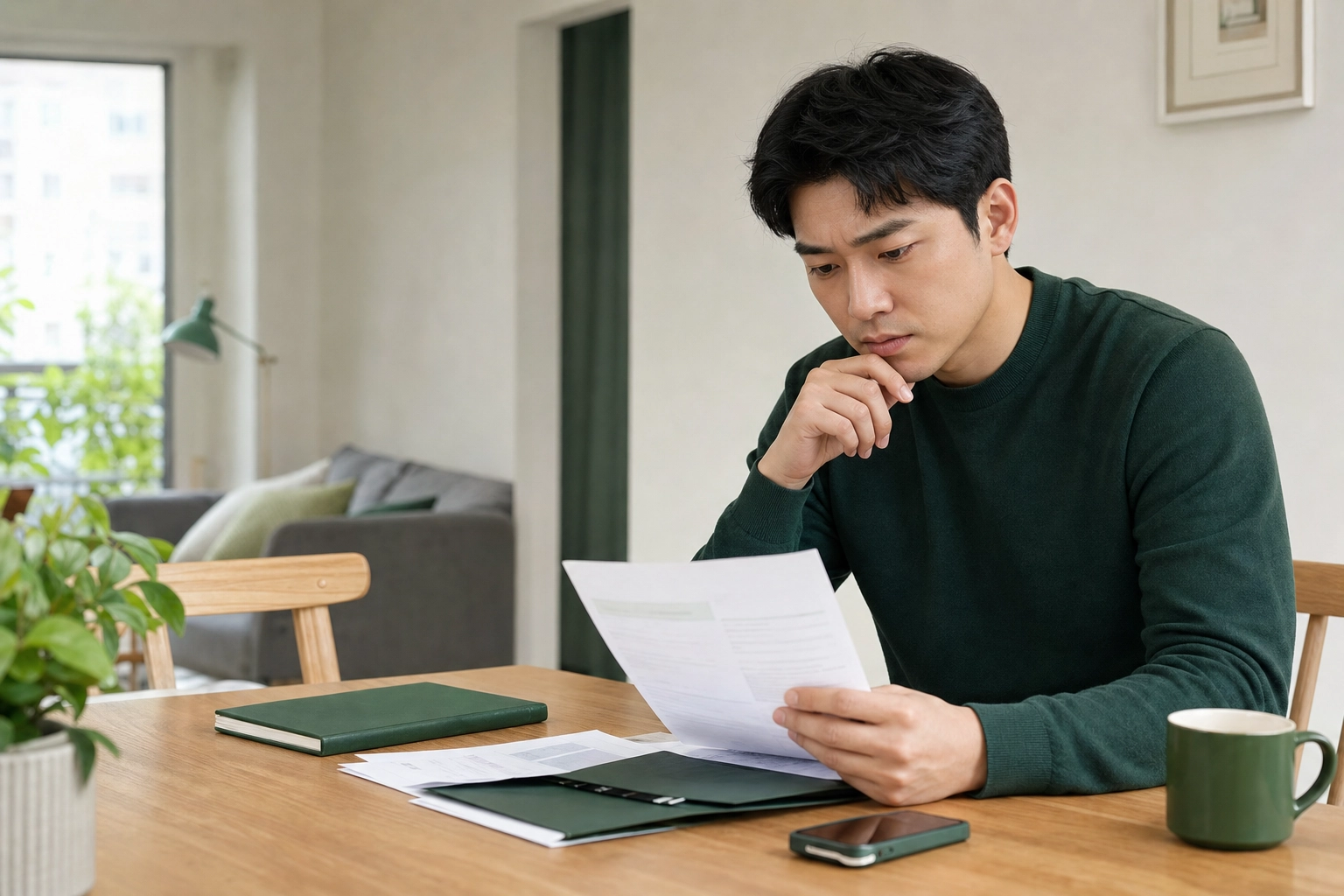 民眾在家查看告誡處分資料並評估告誡戶貸款
