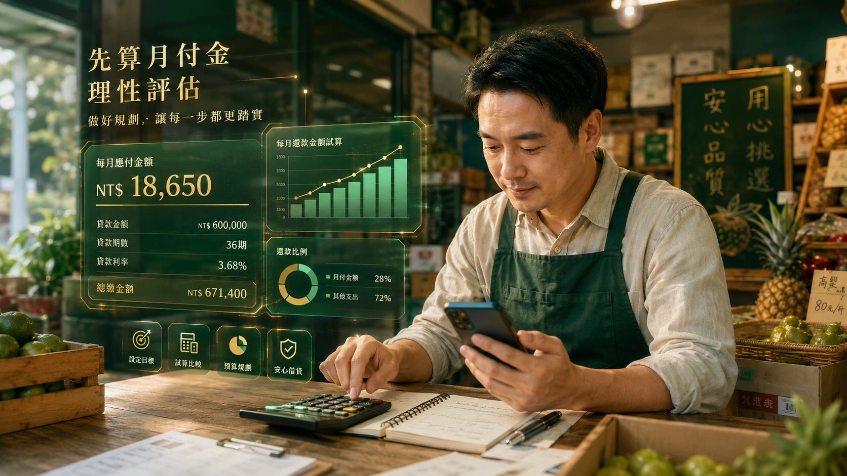 小額借款月付金試算